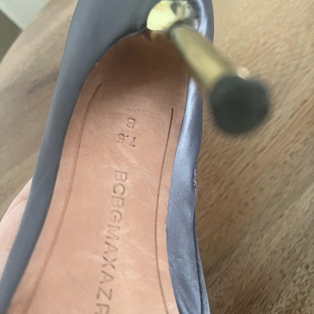 BCBGMaxAzria Gray Suede Heels